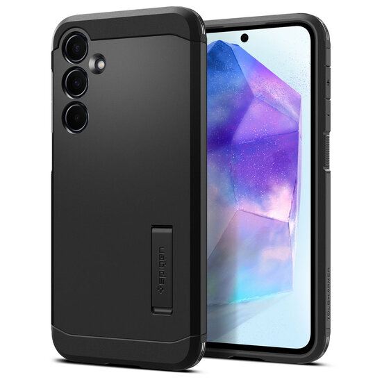 Spigen - Tough Armor Backcover voor Samsung Galaxy A55 - Matte Black