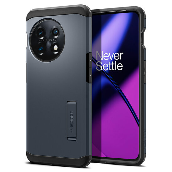 Spigen - Tough Armor Backcover voor OnePlus 11 - Metal Slate