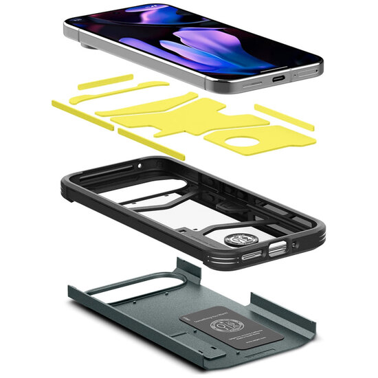 Spigen - Tough Armor Backcover voor Google Pixel 9 Pro XL - Abyss Green