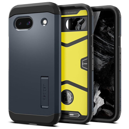 Spigen - Tough Armor Backcover voor Google Pixel 8a - Metal Slate