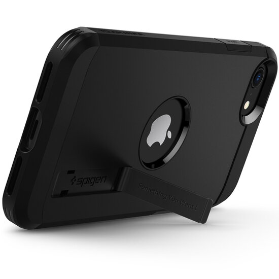 Spigen - Tough Armor Backcover voor Apple iPhone SE (2022 / 2020) - Black