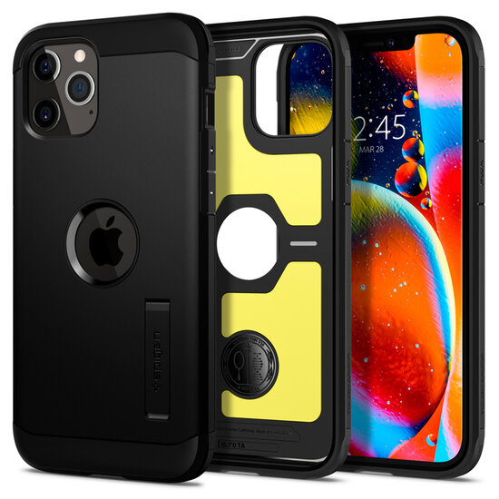 Spigen - Tough Armor Backcover voor Apple iPhone 12 Pro Max - Black