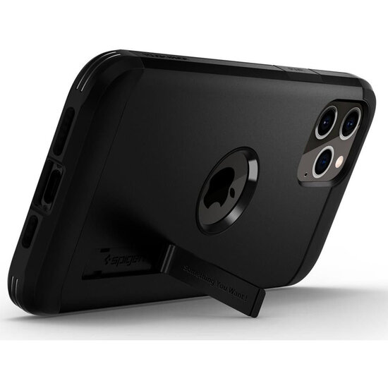 Spigen - Tough Armor Backcover voor Apple iPhone 12 (Pro) - Black