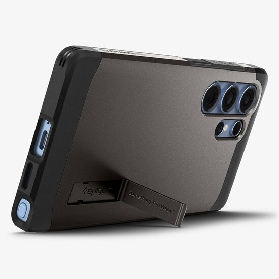Spigen - Tough Armor Backcover MagSafe voor Samsung Galaxy S25 Ultra - Gunmetal
