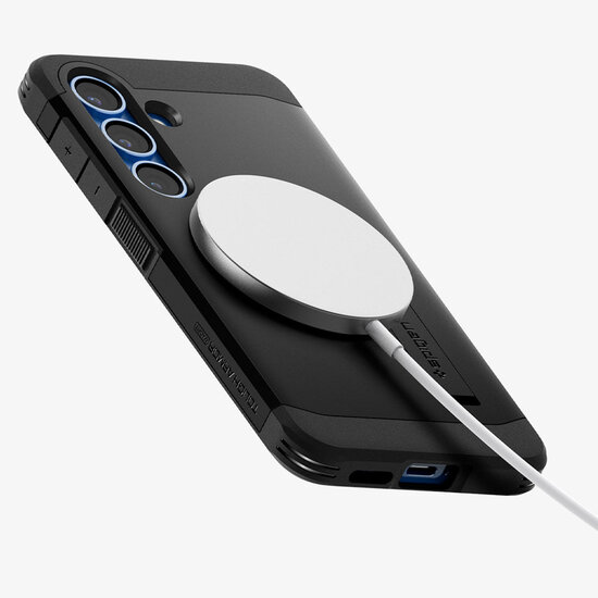 Spigen - Tough Armor Backcover MagSafe voor Samsung Galaxy S25 Plus - Black