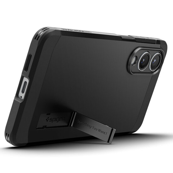 Spigen - Tough Armor Backcover MagSafe voor Samsung Galaxy S25 Edge - Black