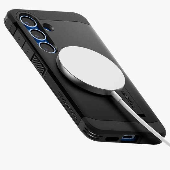 Spigen - Tough Armor Backcover MagSafe voor Samsung Galaxy S25 - Black