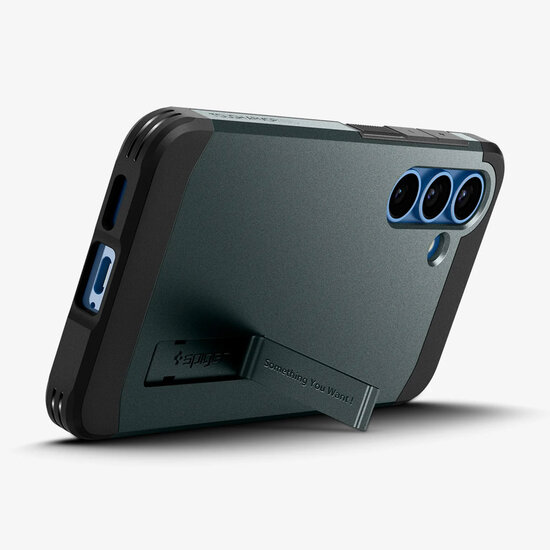 Spigen - Tough Armor Backcover MagSafe voor Samsung Galaxy S25 - Abyss Green