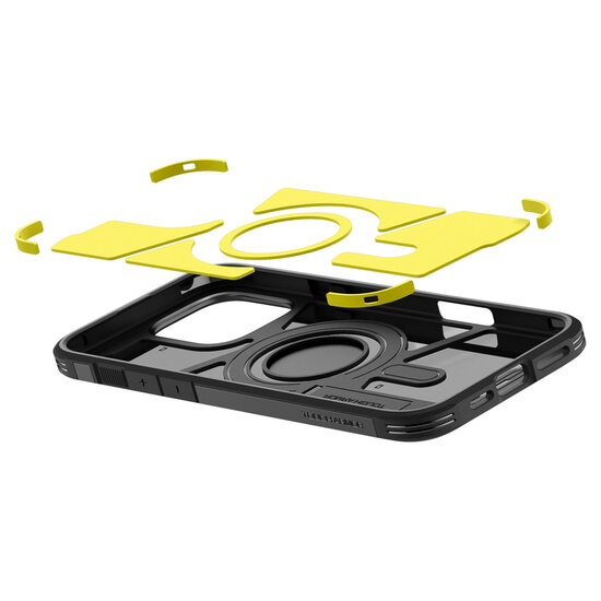 Spigen - Tough Armor Backcover MagSafe voor Apple iPhone 16 Pro - Black