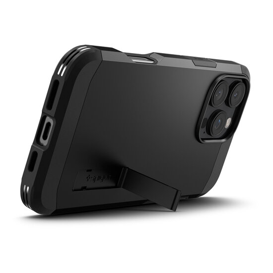 Spigen - Tough Armor Backcover MagSafe voor Apple iPhone 16 Pro - Black