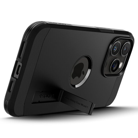 Spigen - Tough Armor Backcover MagSafe voor Apple iPhone 15 Pro - Black