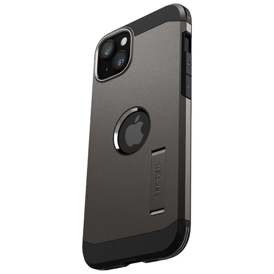 Spigen - Tough Armor Backcover MagSafe voor Apple iPhone 15 - Gunmetal