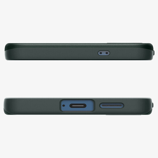 Spigen - Thin Fit Backcover MagSafe voor Samsung Galaxy S25 - Abyss Green