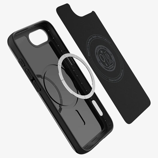 Spigen - Thin Fit Backcover MagSafe voor Apple iPhone 16e - Black