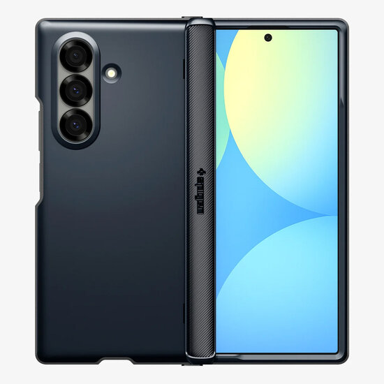 Spigen - Slim Armor Pro MagFit Backcover voor Samsung Galaxy Z Fold 7 - Metal Slate