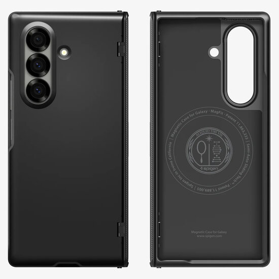 Spigen - Slim Armor Pro MagFit Backcover voor Samsung Galaxy Z Fold 7 - Black