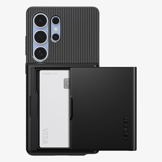 Spigen - Slim Armor CS Backcover voor Samsung Galaxy S25 Ultra - Black