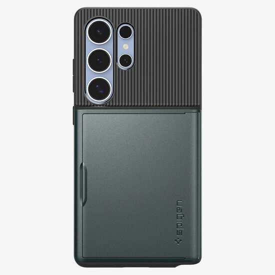 Spigen - Slim Armor CS Backcover voor Samsung Galaxy S25 Ultra - Abyss Green