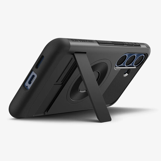 Spigen - Slim Armor Backcover MagSafe voor Samsung Galaxy S25 Plus - Black