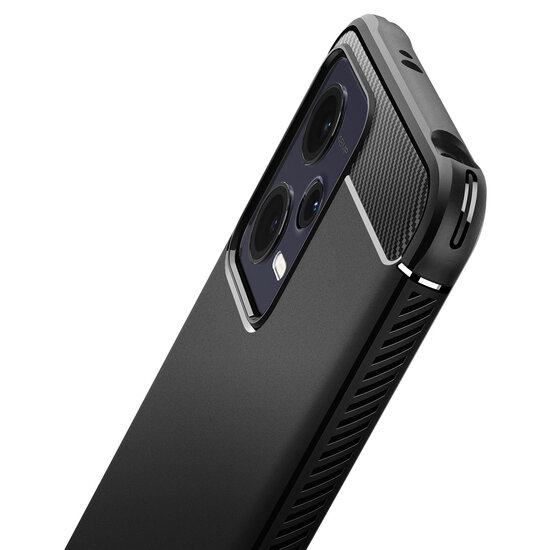 Spigen - Rugged Armor Backcover voor Xiaomi Redmi Note 12 - Black