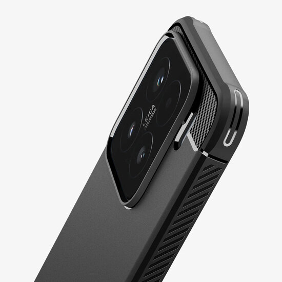 Spigen - Rugged Armor Backcover voor Xiaomi 15 - Matte Black