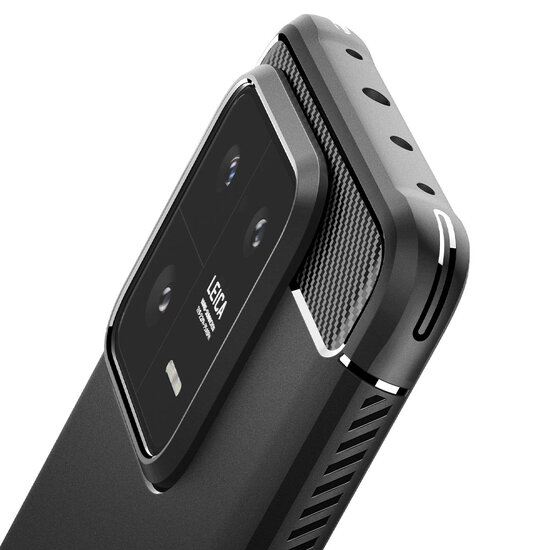 Spigen - Rugged Armor Backcover voor Xiaomi 13 Pro - Black