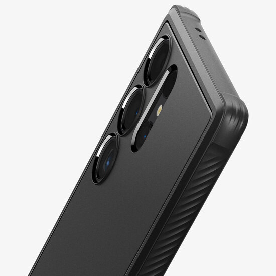 Spigen - Rugged Armor Backcover voor Samsung Galaxy S24 Ultra - Matte Black