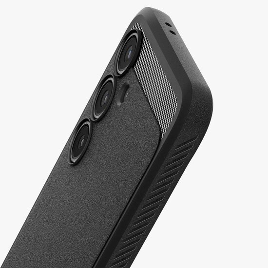 Spigen - Rugged Armor Backcover voor Samsung Galaxy S24 FE - Matte Black