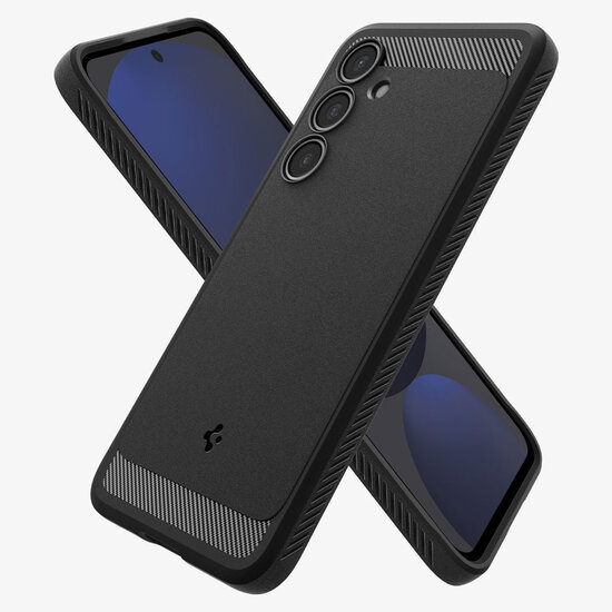 Spigen - Rugged Armor Backcover voor Samsung Galaxy S24 FE - Matte Black