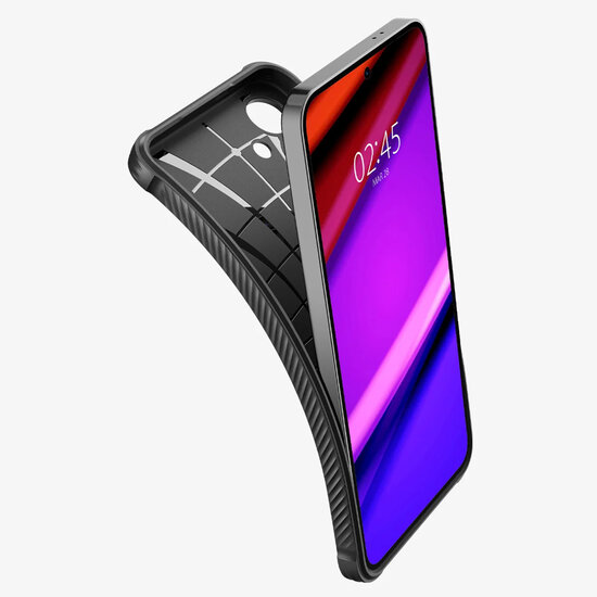 Spigen - Rugged Armor Backcover voor Samsung Galaxy S24 - Matte Black