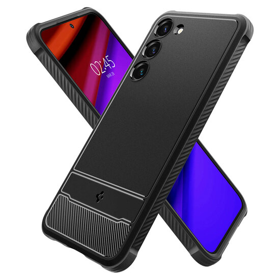 Spigen - Rugged Armor Backcover voor Samsung Galaxy S23 - Black