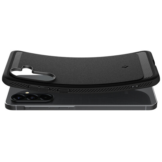 Spigen - Rugged Armor Backcover voor Samsung Galaxy A56 - Matte Black