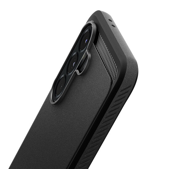 Spigen - Rugged Armor Backcover voor Samsung Galaxy A56 - Matte Black