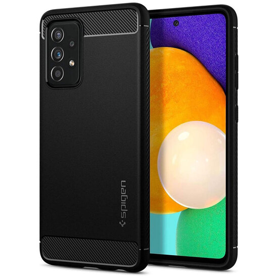 Spigen - Rugged Armor Backcover voor Samsung Galaxy A52(s) (5G/4G) - Black