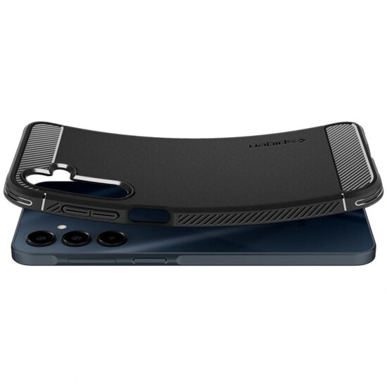 Spigen - Rugged Armor Backcover voor Samsung Galaxy A16 - Matte Black