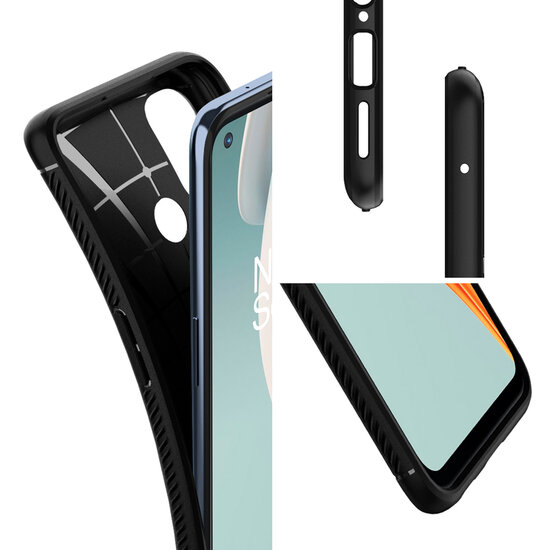 Spigen - Rugged Armor Backcover voor OnePlus Nord N100 - Black