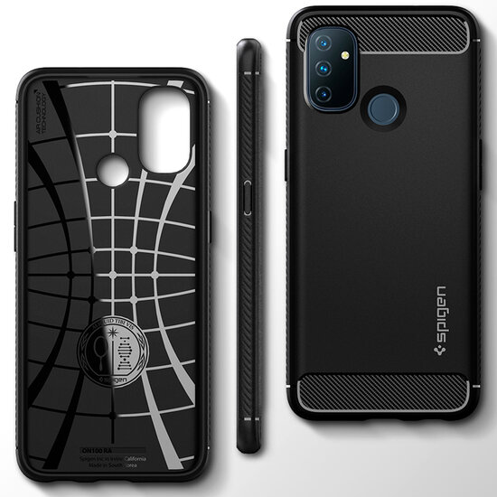 Spigen - Rugged Armor Backcover voor OnePlus Nord N100 - Black