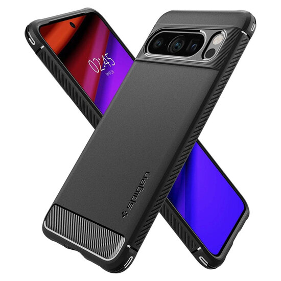 Spigen - Rugged Armor Backcover voor Google Pixel 8 - Black