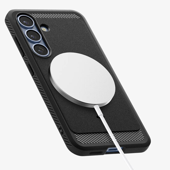 Spigen - Rugged Armor Backcover MagSafe voor Samsung Galaxy S25 Plus - Matte Black