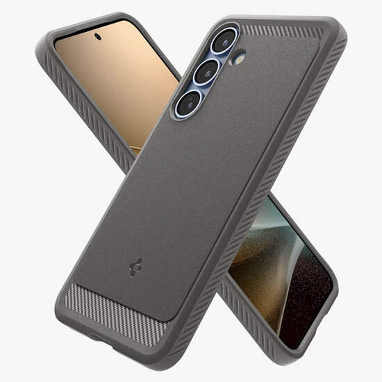 Spigen - Rugged Armor Backcover MagSafe voor Samsung Galaxy S25 Plus - Marble Grey
