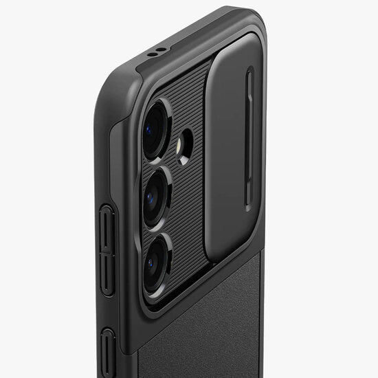 Spigen - Optik Armor Camera Slider voor Samsung Galaxy S24 - Black