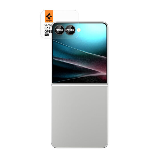 Spigen - GLAStR EZ Fit Optik Pro Camera Protector 2 Pack voor Samsung Galaxy Z Flip 7 - Black