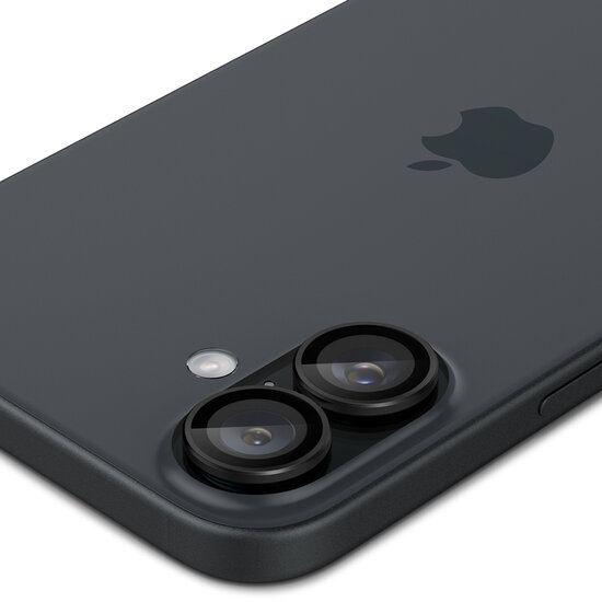 Spigen - GLAStR EZ Fit Optik Pro Camera Protector 2 Pack voor Apple iPhone 16 / 16 Plus - Black