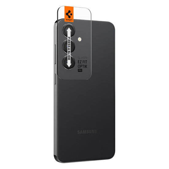 Spigen - GLAStR EZ Fit Optik Camera Protector 2 Pack voor Samsung Galaxy S24 Plus - Black