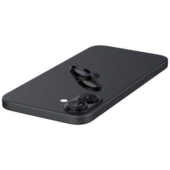 Spigen - GLAStR EZ Fit Optik Camera Protector 2 Pack voor Apple iPhone 16 Plus - Black