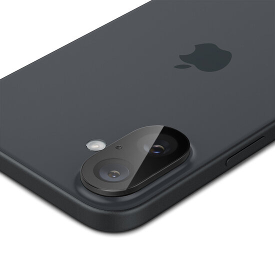 Spigen - GLAStR EZ Fit Optik Camera Protector 2 Pack voor Apple iPhone 16 Plus - Black