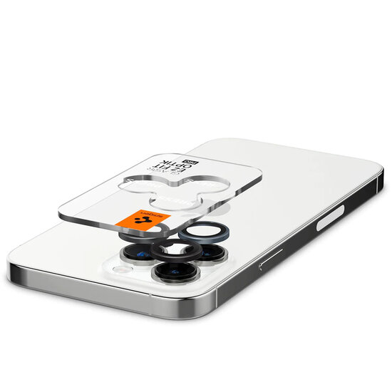 Spigen - GLAStR EZ Fit Optik Camera Protector 2 Pack voor Apple iPhone 15 Pro / 15 Pro Max - Zero One