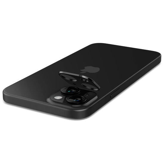 Spigen - GLAStR EZ Fit Optik Camera Protector 2 Pack voor Apple iPhone 15 / 15 Plus - Black