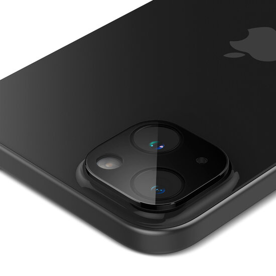 Spigen - GLAStR EZ Fit Optik Camera Protector 2 Pack voor Apple iPhone 15 / 15 Plus - Black