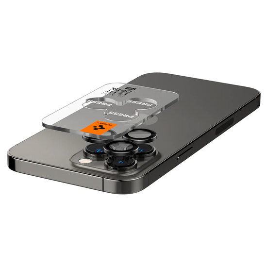Spigen - GLAStR EZ Fit Optik Camera Protector 2 Pack voor Apple iPhone 14 Pro / 14 Pro Max - Black
